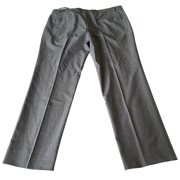 NEW Ralph Lauren Mens Dress Pants Charcoal Total Comfort Trousers 42W X 30L Wool - Picture 5 of 7